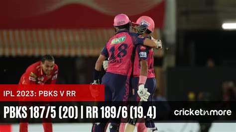 punjab kings vs rajasthan royals match scorecard|Live blog .